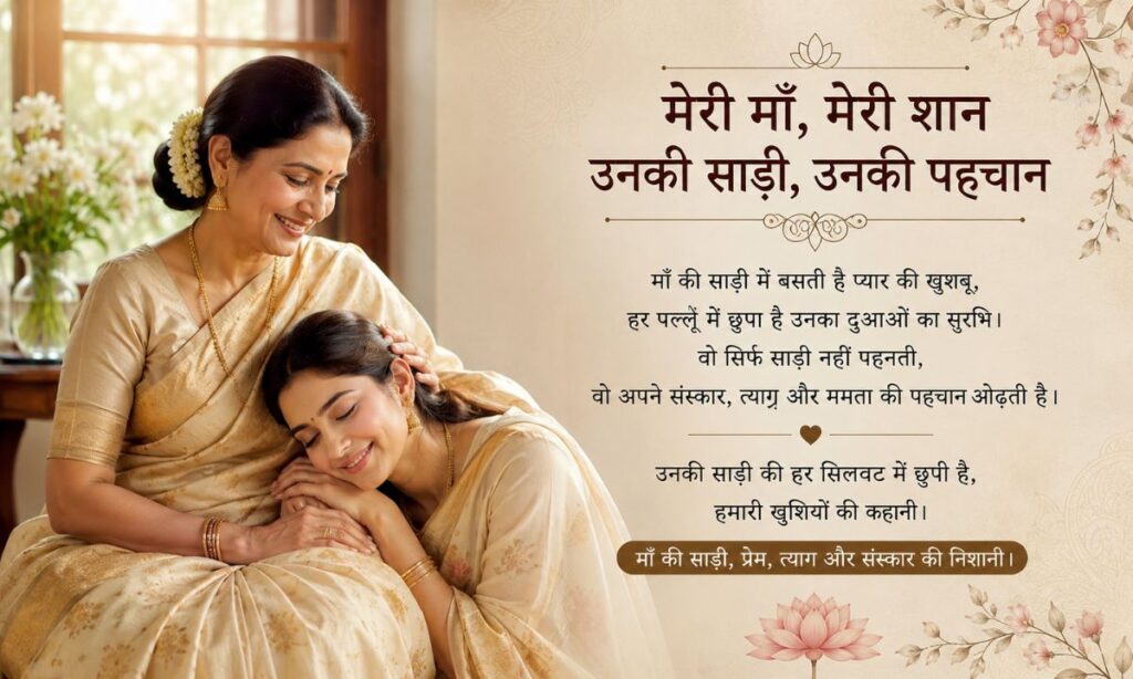 Saree Shayari for Mother