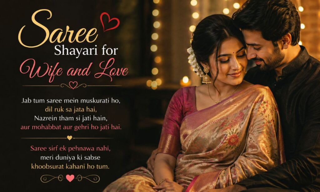 Saree Shayari for Wife and Love