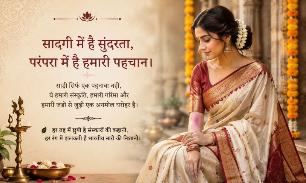 Saree Shayari on Simplicity and Tradition