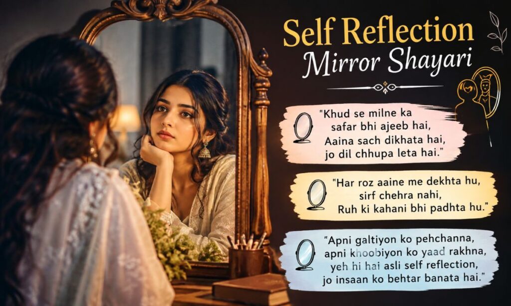 Self Reflection Mirror Shayari