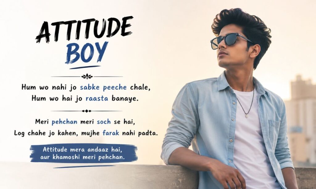 Shayari Attitude boy