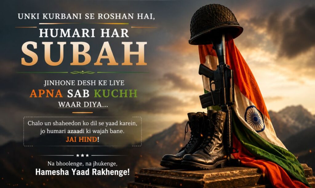 Shayari for Shaheed Indian Army Soldiers