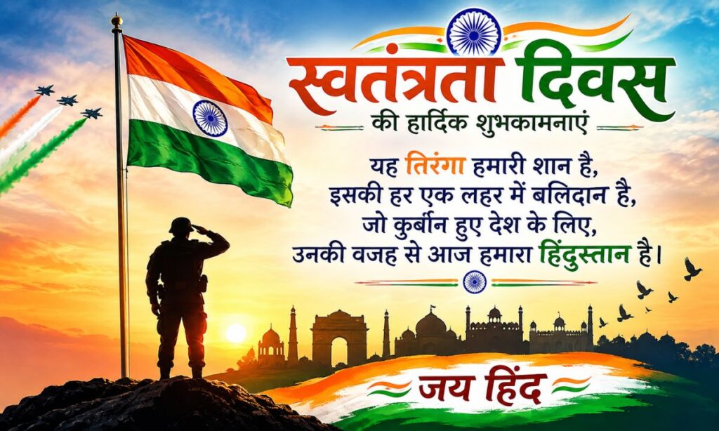 Shayari on Independence Day of India in Hindi