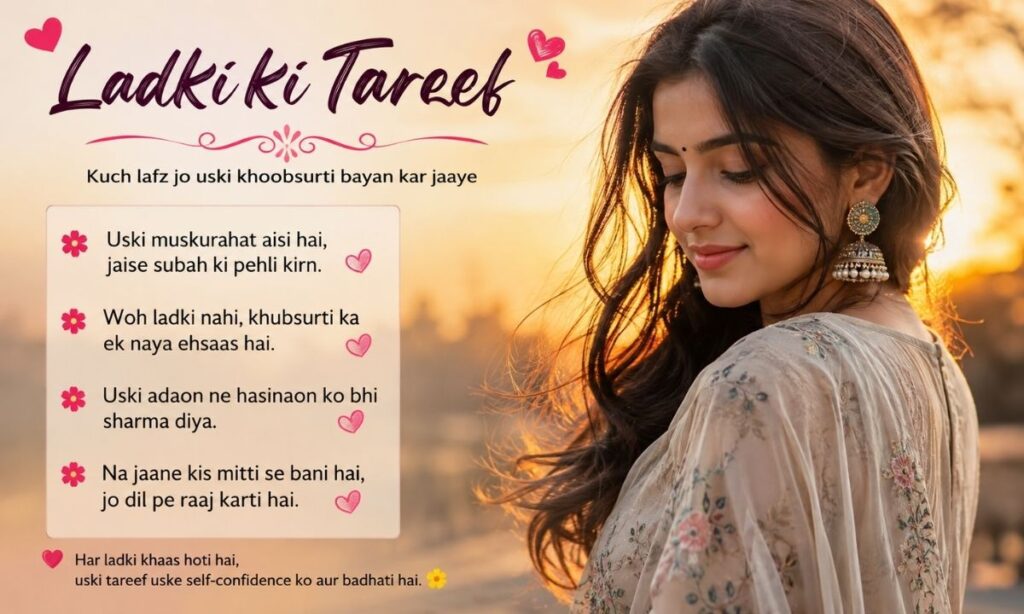 Shayari on Ladki ki Tareef