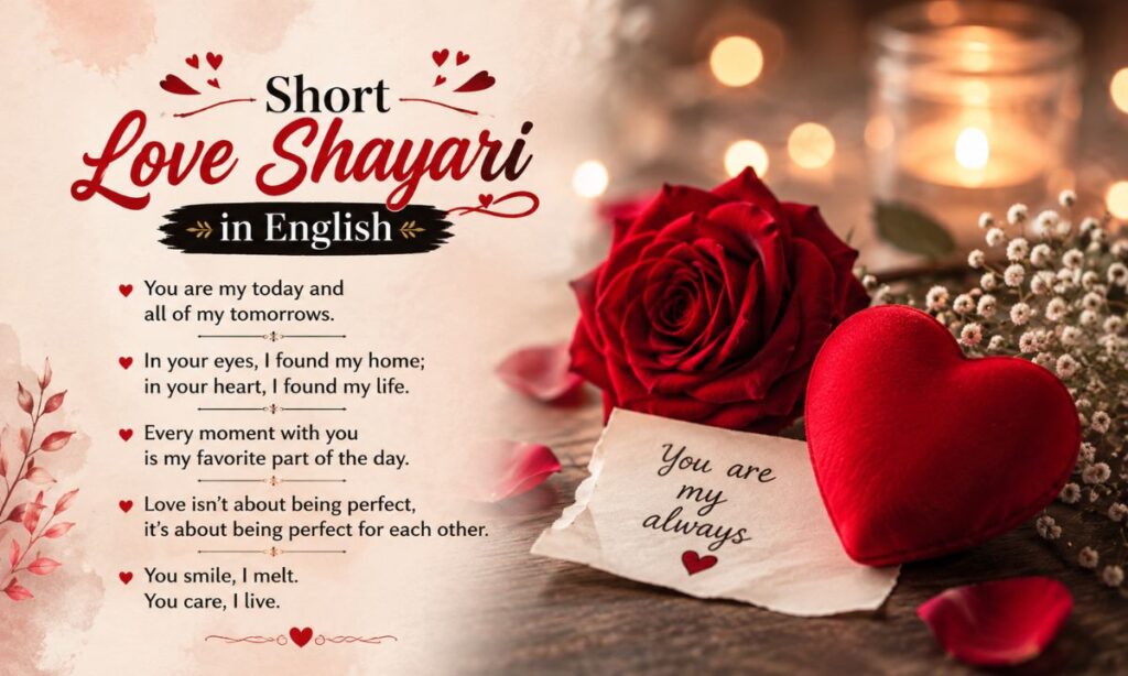 Short Love Shayari in English