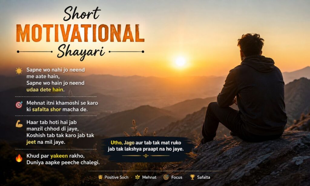 Short Motivational Shayari