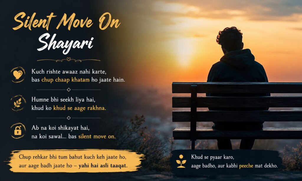 Silent Move On Shayari