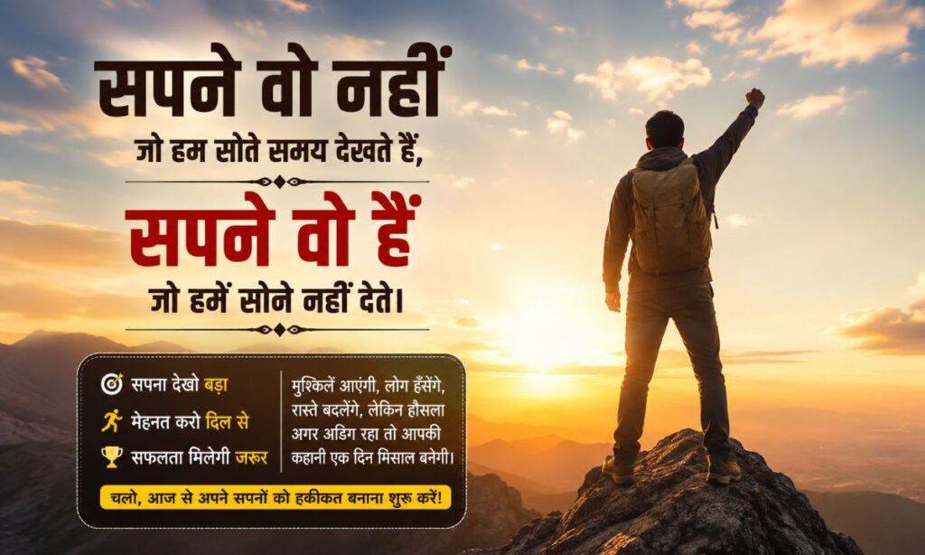 Success Dream Shayari in Hindi