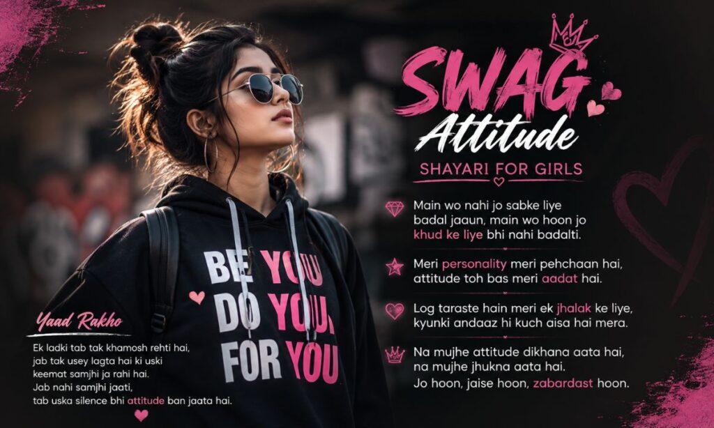 Swag attitude shayari for girls