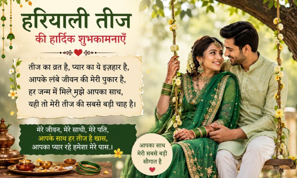 Teej Shayari for Husband in Hindi
