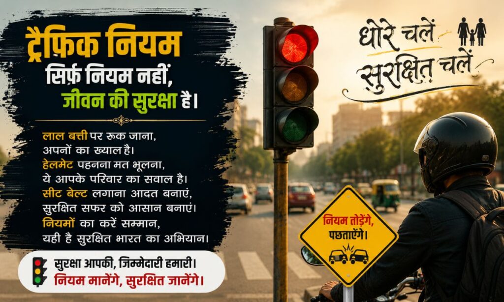 Traffic Rules Shayari in Hindi