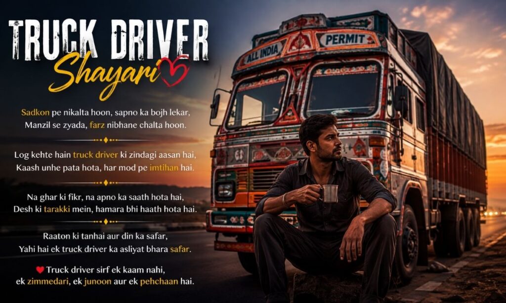 Truck driver shayari