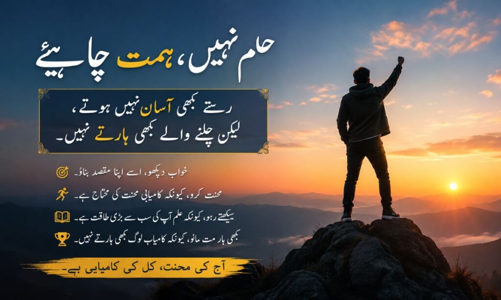 Urdu me motivational shayari