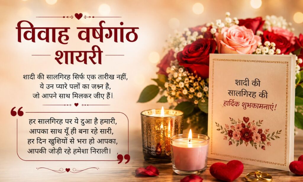 Wedding Anniversary Shayari in HindiWedding Anniversary Shayari in Hindi