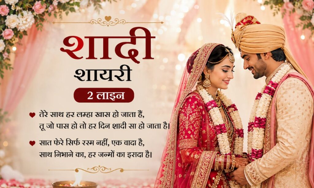 Wedding Shayari in Hindi 2 line