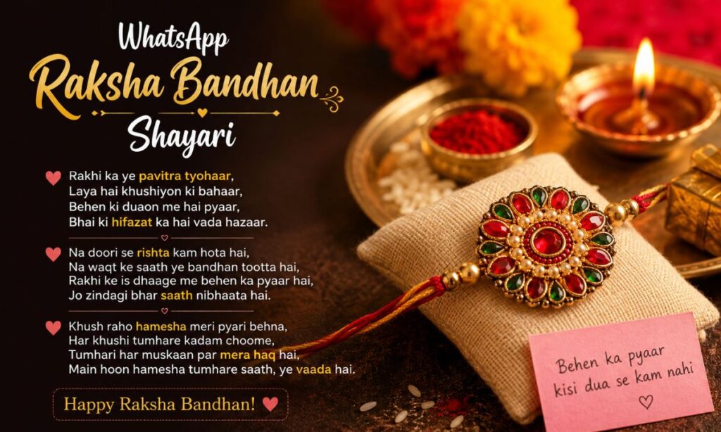WhatsApp Raksha Bandhan Shayari