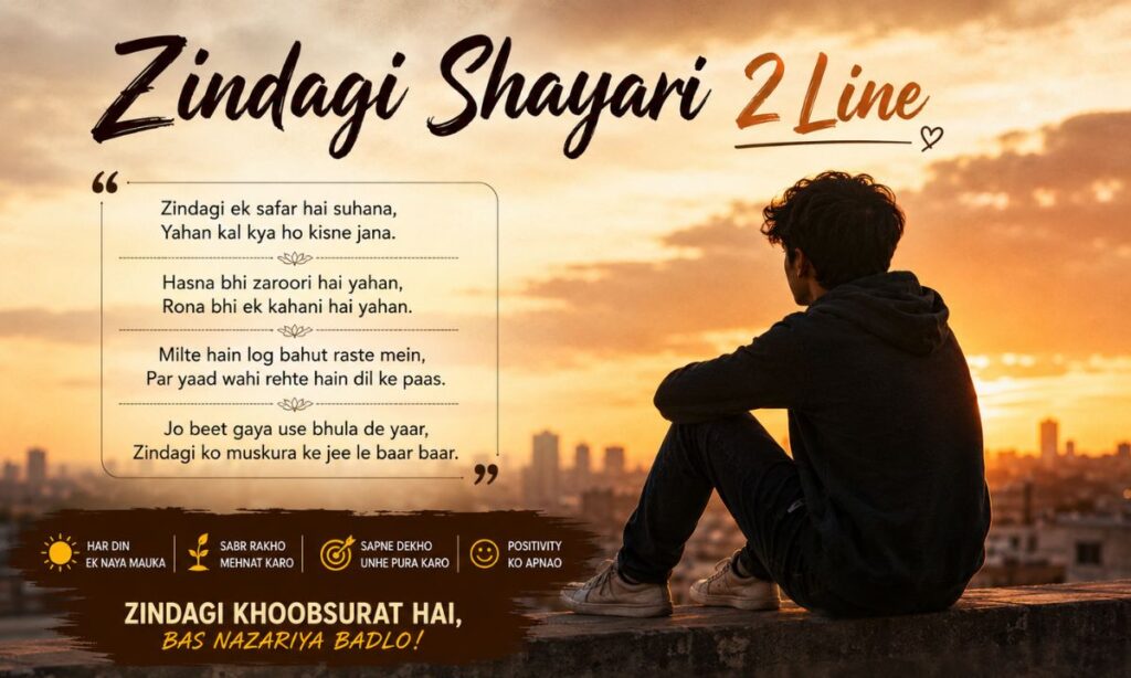Zindagi Shayari 2 Line