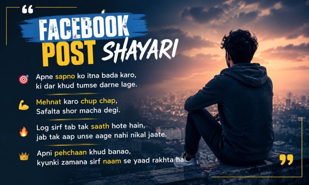 facebook post shayari