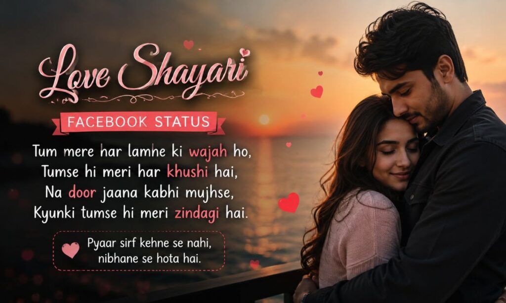 facebook shayari status love