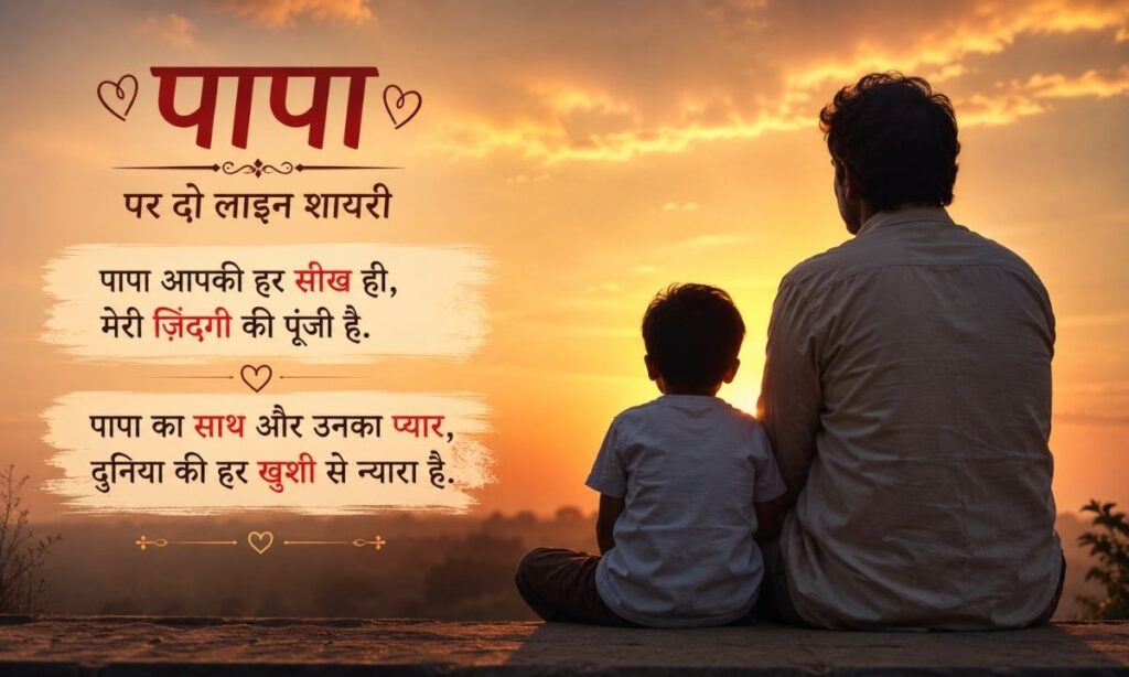 papa shayari in hindi 2 line