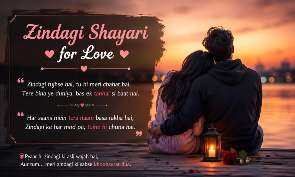 zindagi shayari for love
