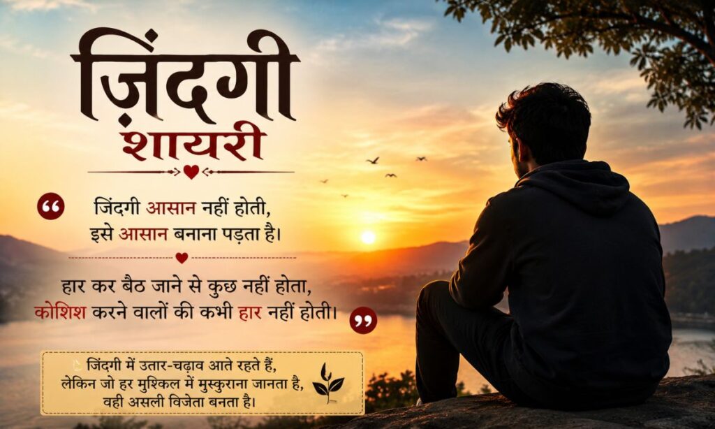 zindagi shayari in hindi 2 line