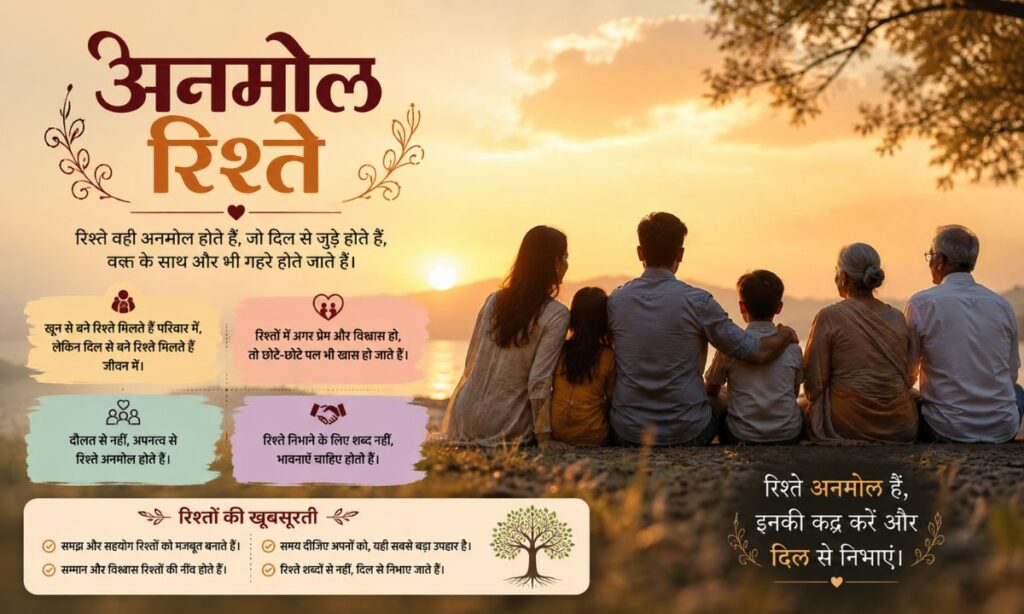 अनमोल रिश्ते शायरी