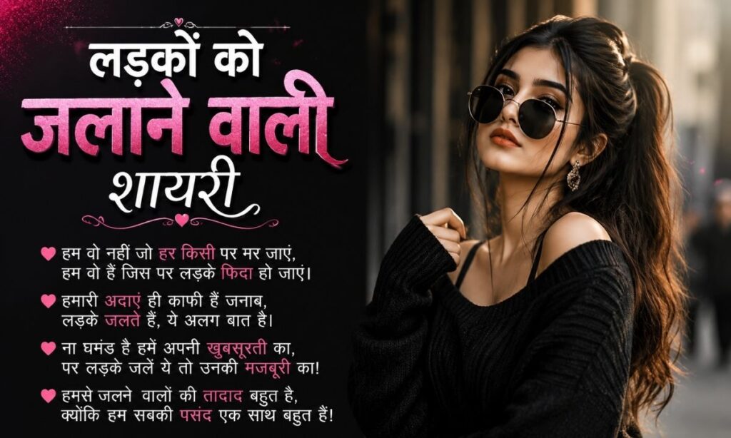 लड़कों को जलाने वाली शायरी