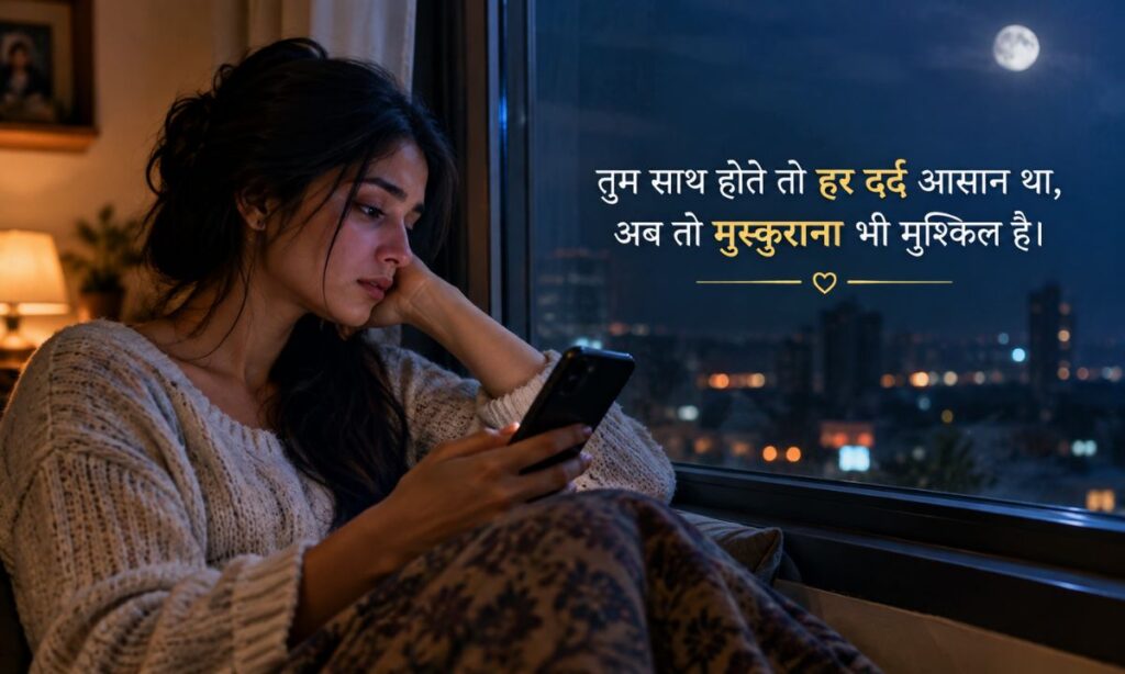 2 Line Shayari For Husband Sad in Hindi