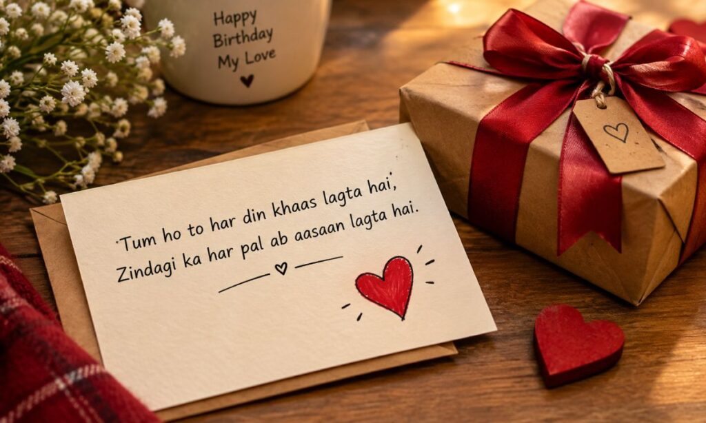 2 Line Shayari for Husband Birthday