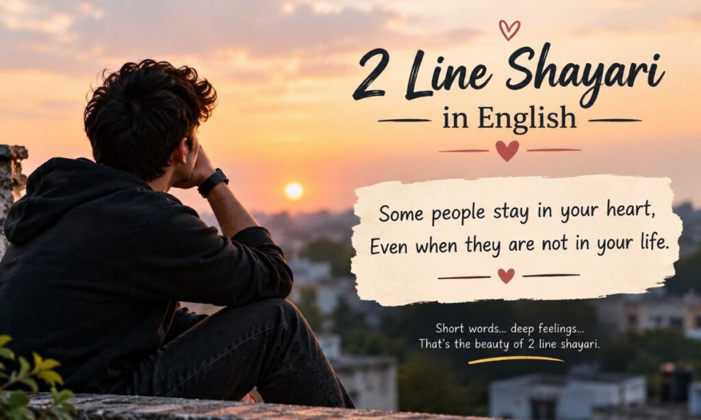 2 Line Shayari in English
