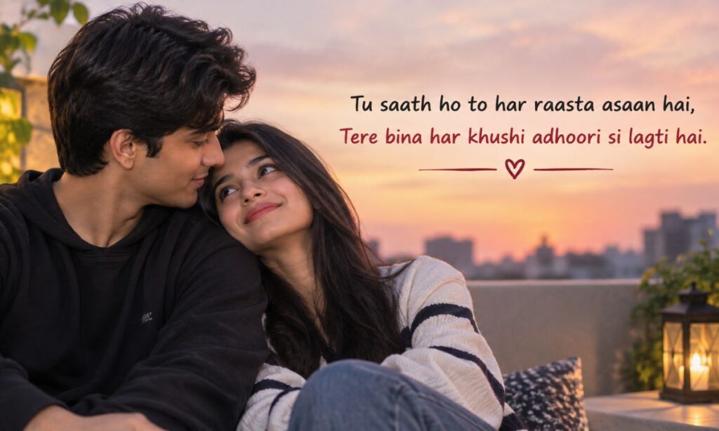 2 line Love Shayari in English for boyfriend