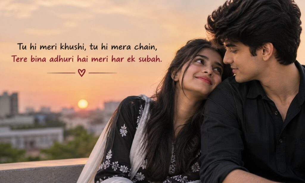 2 line love shayari for girlfriend