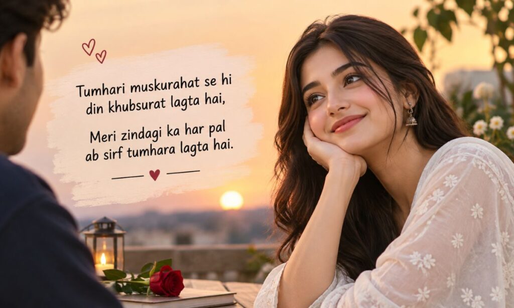 2 line love shayari for her