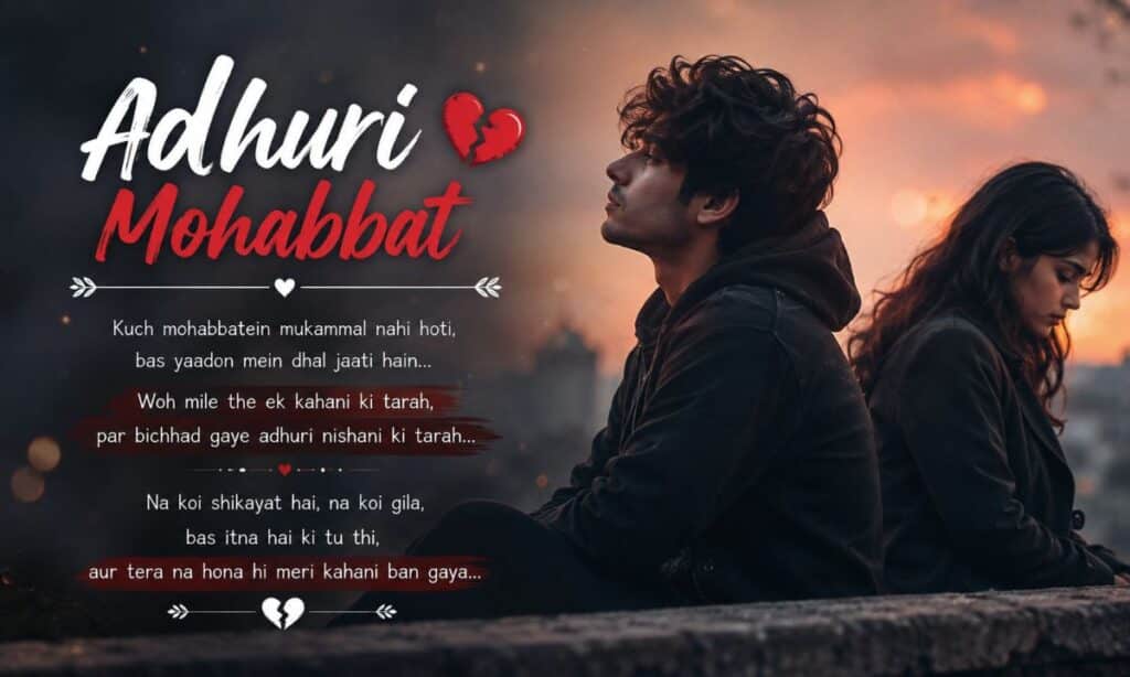 Adhuri Mohabbat Heart Touching Shayari