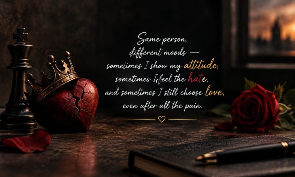 Attitude hate love shayari english