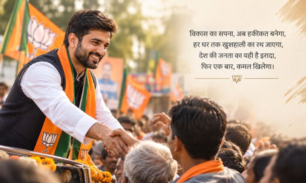 BJP Chunav Shayari चुनाव प्रत्याशी के लिए शायरी