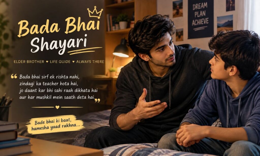 Bada bhai english shayari advice moment