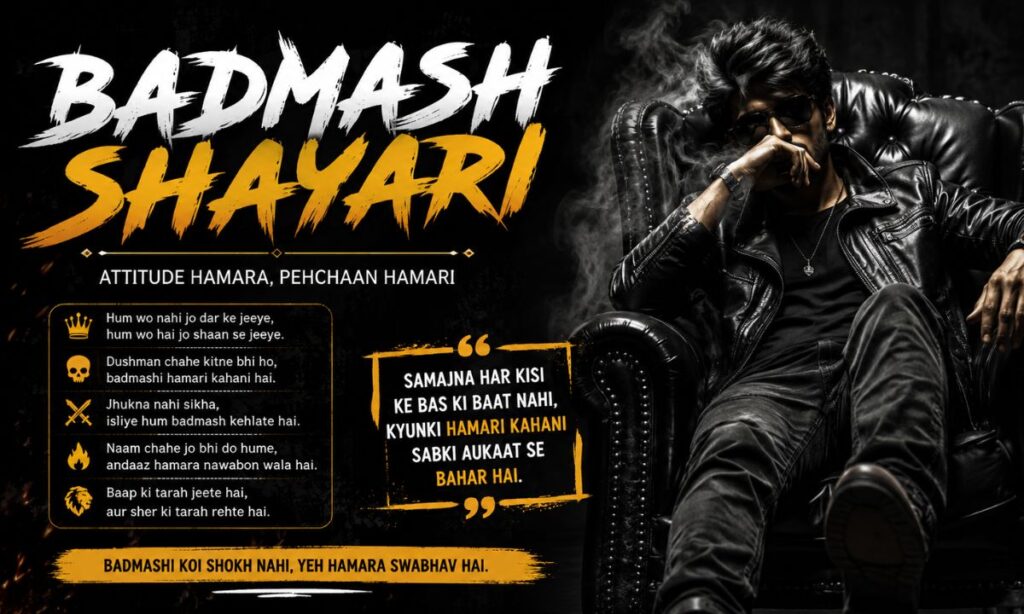 Badmash Shayari