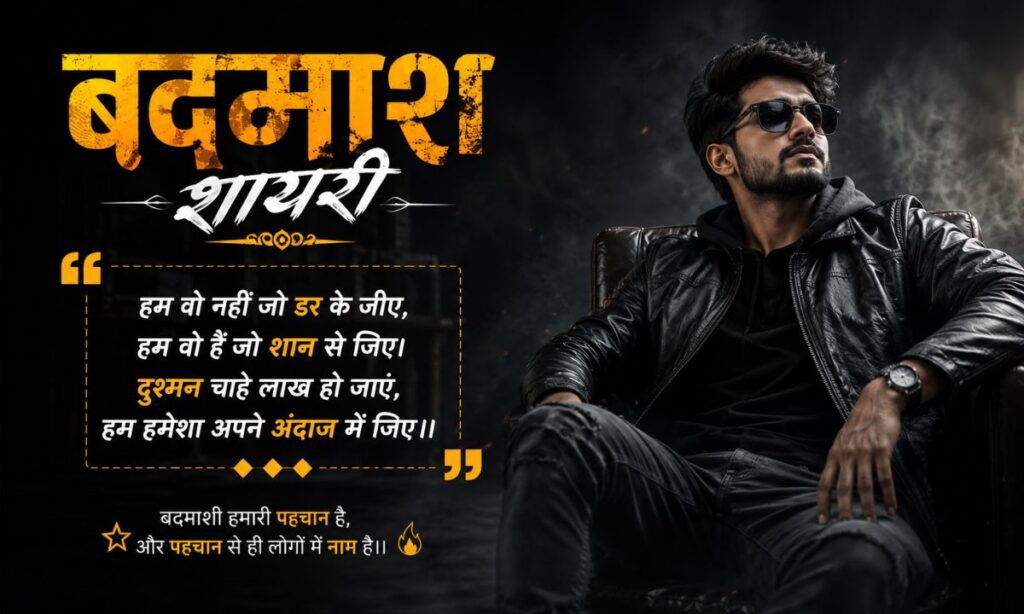 Badmash Shayari Hindi