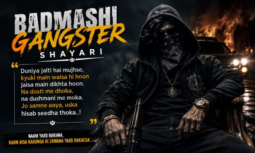 Badmashi Gangster Shayari
