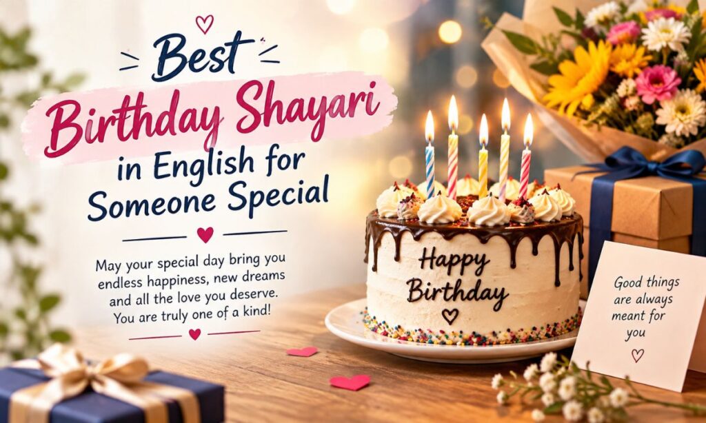Best Birthday shayari in English for someone Special