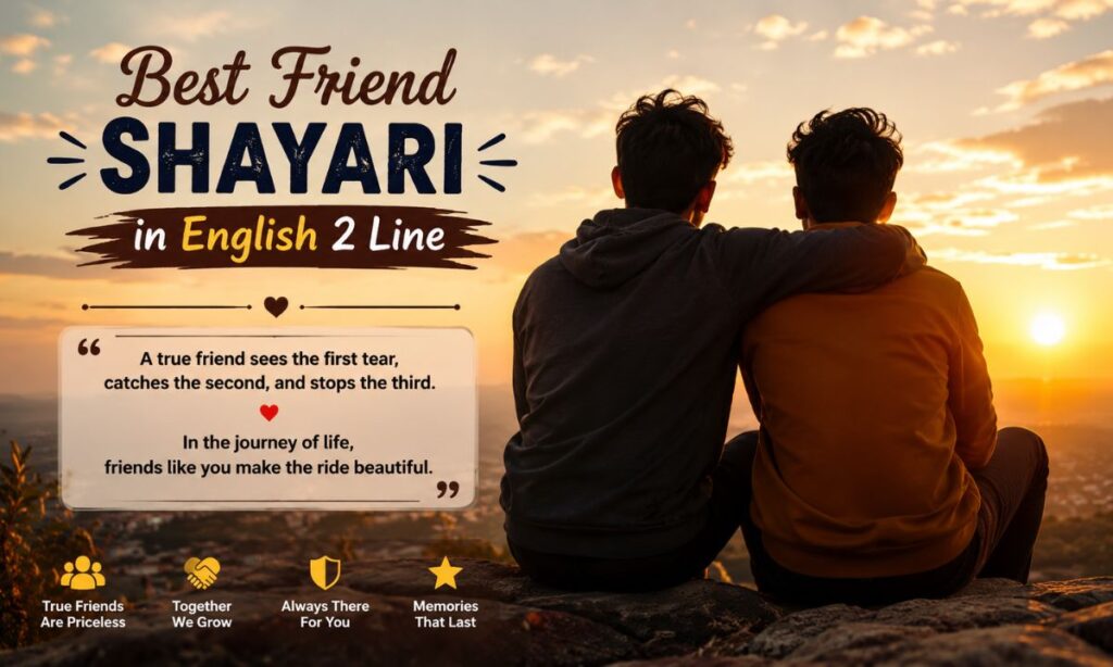 Best Friend Shayari in English 2 Line