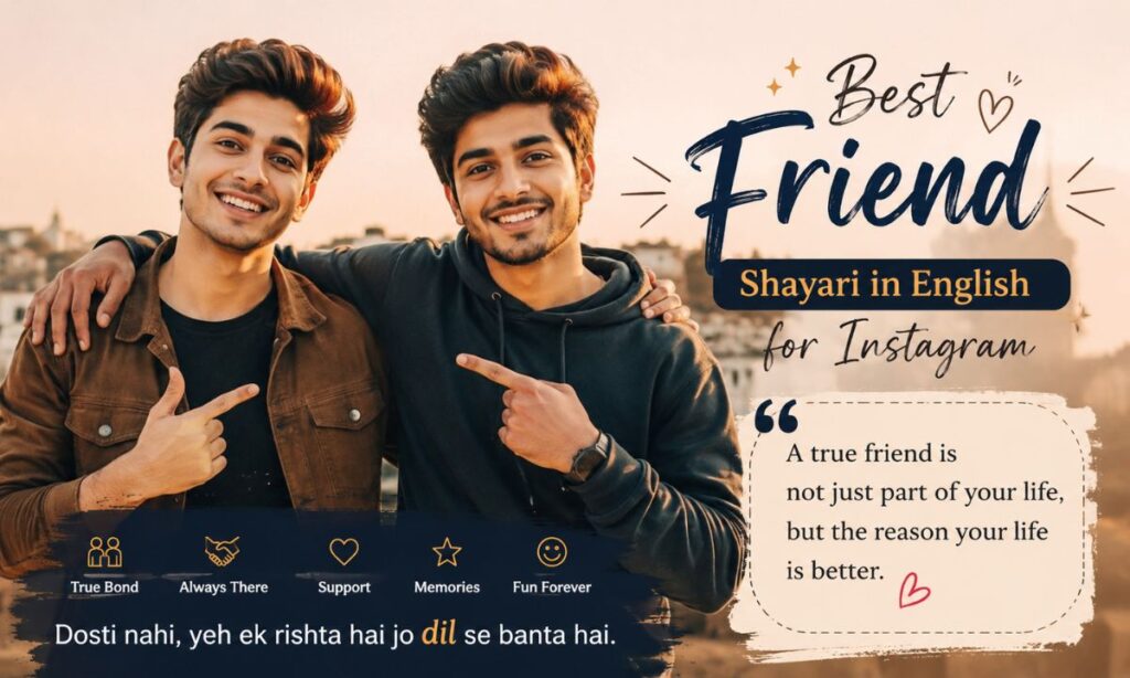 Best Friend Shayari in English for Instagram