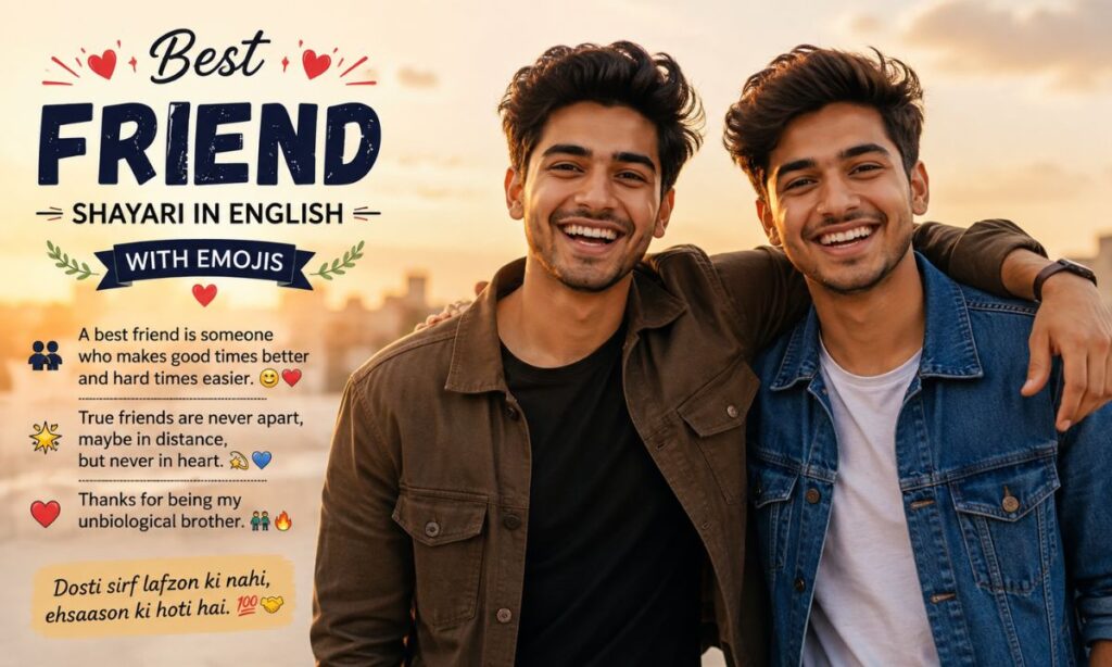 Best Friend Shayari in English with Emojis