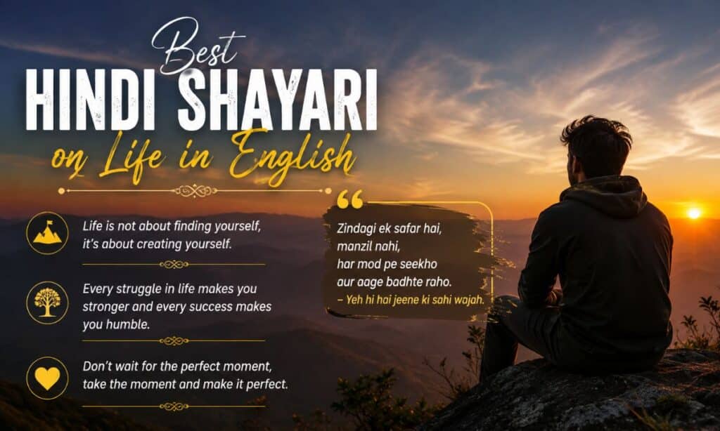 Best Hindi Shayari on Life in English