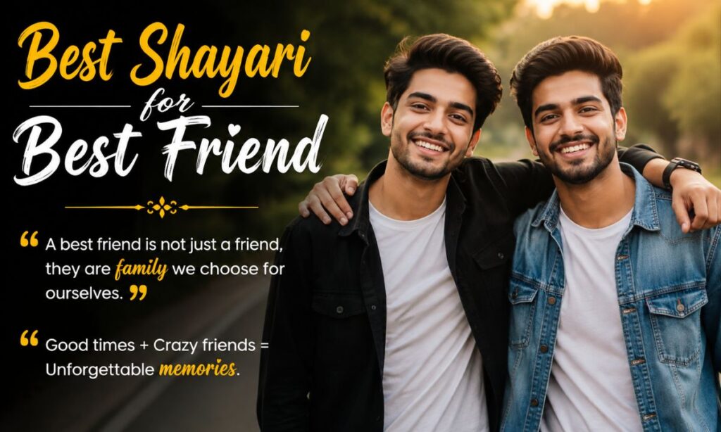 Best Shayari for Best Friend in English