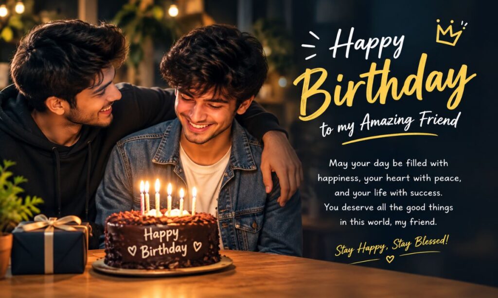 Birthday Shayari for Friend in English