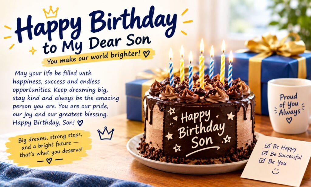 Birthday shayari in English for son
