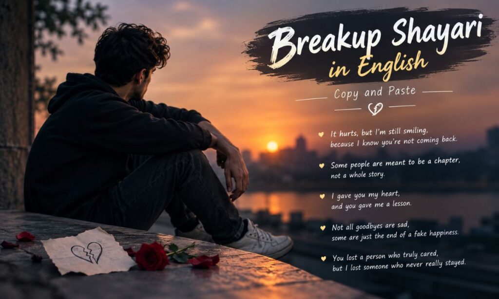 Breakup Shayari in English Copy and Paste